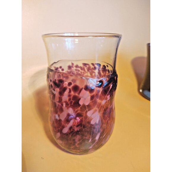 Murano Hand Blown Glass Water Tumbler/Vase 5" Tall 1960's - Picture 5 of 14